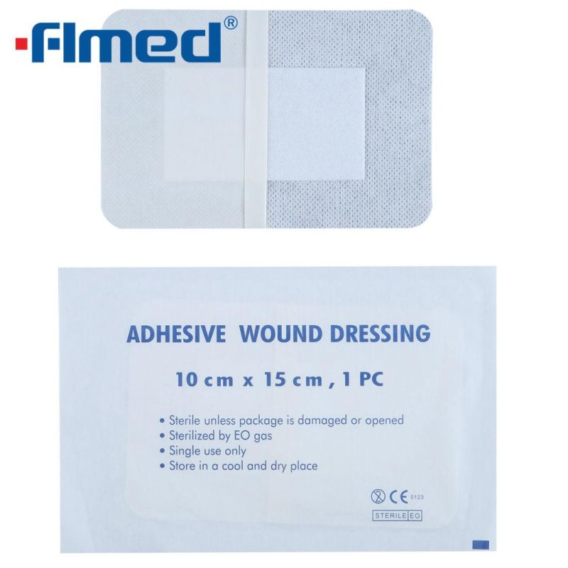 Square Spunlace Non-Woven Self Adhesive Wound Dressing