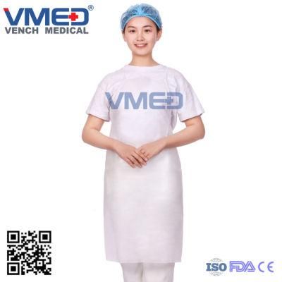 Non -Woven Apron, Disposable Surgical Medical Apron, Disposable White Non-Woven Surgical Apron, Doctor/Nurse Non-Woven Apron