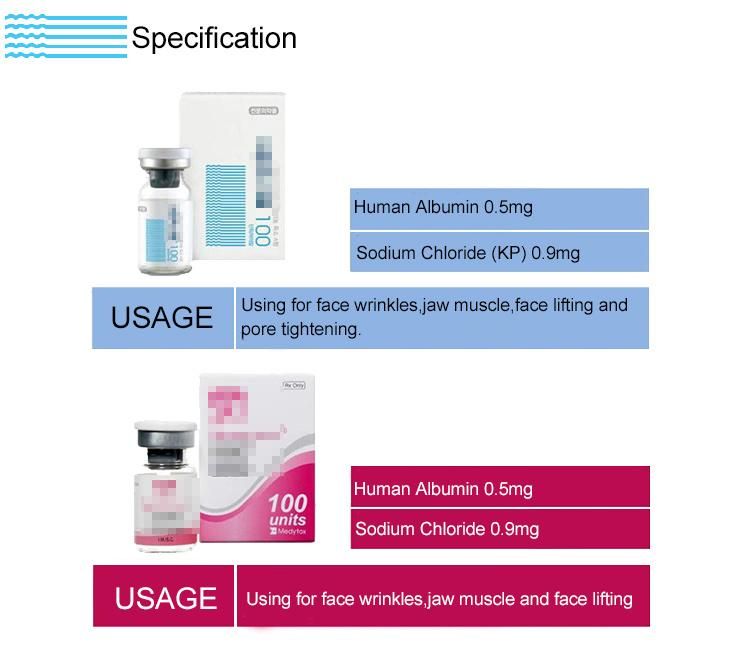 Hot Selling Korean Botulinum Botulax 100u
