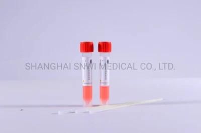 CE&ISO Certificate Medical Disposable Non-Toxic Pyrogen Free Non-Sterile Medicalvirus Sampling Tubes