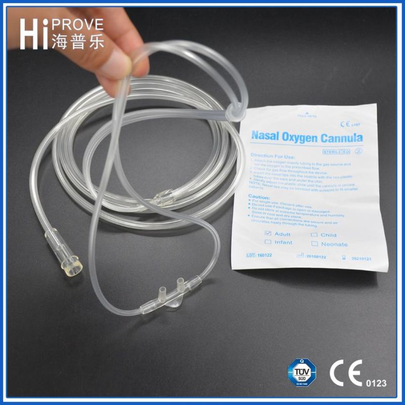 Single Use Disposable PVC Nasal Oxygen Cannula for Adult