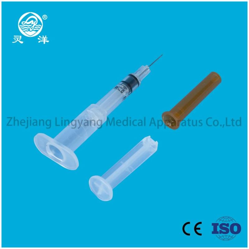 0.1ml Disposable Automatic Lock Safety Syringe Ad Auto Disable Vaccine Syringe