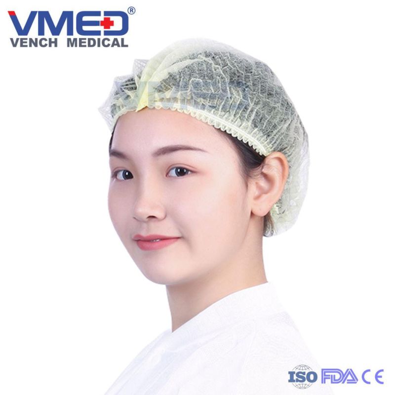 Disposable Surgical Non-Woven Single & Double Elastic Clip/ Mob Cap