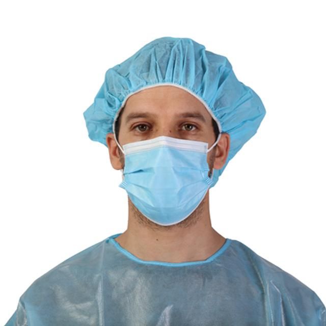 Chinese Qualified Factory Wholesale Disposable Non-Woven Head Cover Surgical Bouffant Cap for Medical Use