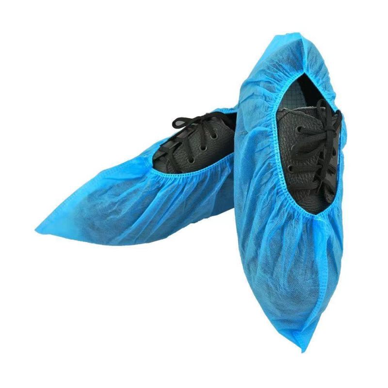 Factory Direct Sale Disposable Plastic PE CPE Shoe Cover with Different Sizes White Blue Color Available