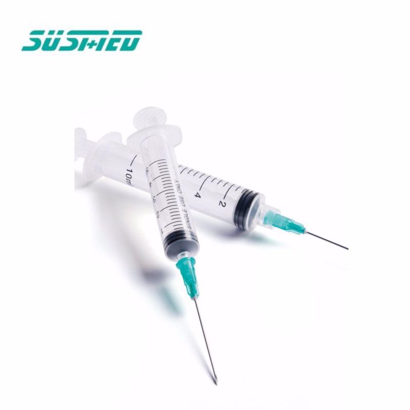 Disposable Plastic Sterile Two Parts Syringe with Needle