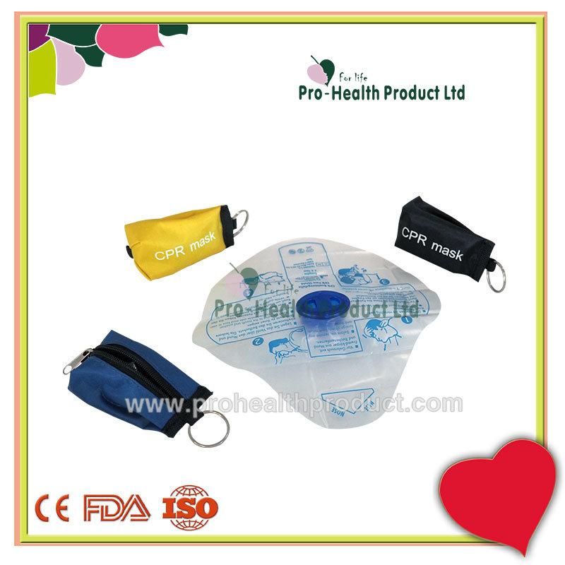 First Aid Use Disposable Pocket CPR Mask with Keychain