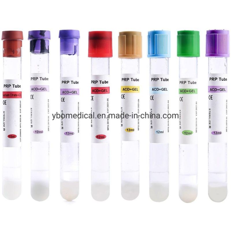 Wholesale Manufacturer Medical Disposable Blood Collection Prp Gel Tubes with CE