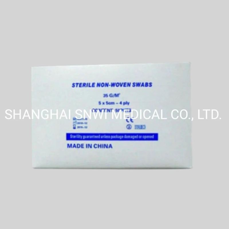 100% Cotton Disposable Sterile Medical Wound Dressing Gauze Swab with CE&ISO Approval