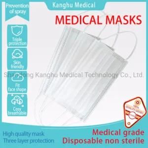 Non Sterilization Filtration Rate of Three-Layer Disposable Medical Mask 95%