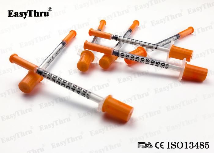 China Disposable Medical Insulin Syringe Sterile CE and ISO