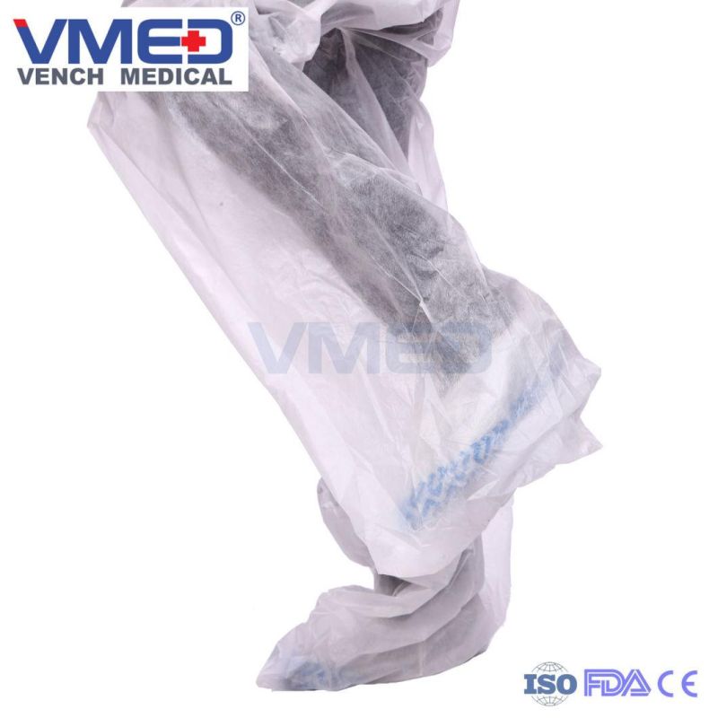 Nonwoven Disposable Protective Medical Coverall with Boots for Doctor