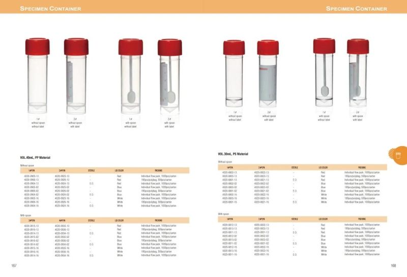 Disposable Sampling Cups Container and Disposable Sampling Brush Consumable