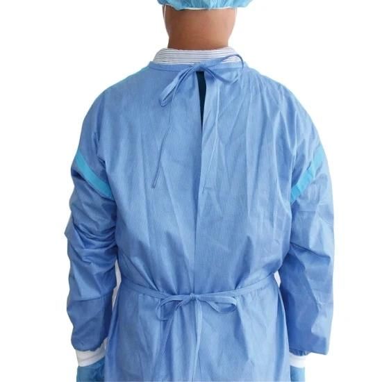 Hospital Disposable Gowns Non Woven Fabric for Disposable Surgical Gown