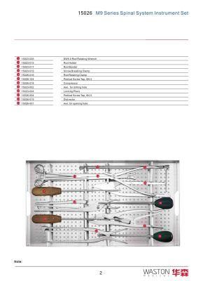 M9 Series Spinal System Surgical Instrument Set_2, Spine Instrument