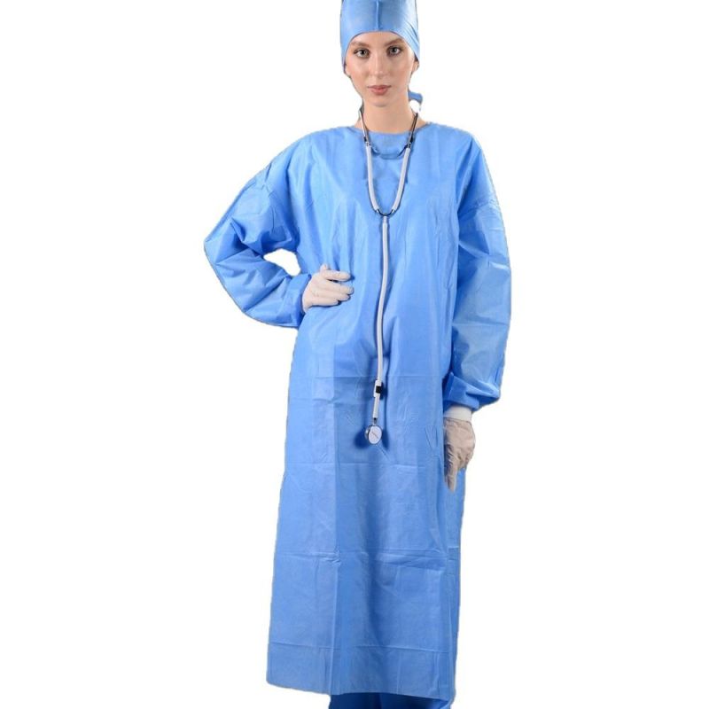 Disposable PP Isolation Gown Surgical Gown Patient Gown