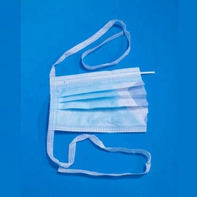 Disposable Non Woven Surgical Face Masks 3ply Medical Masks 3 with Tie-on