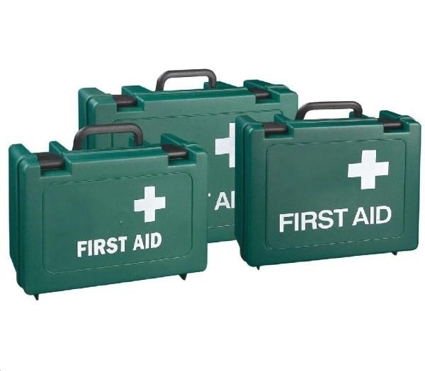 Dustproof Green Empty PP Plastic First Aid Box for Car Travel