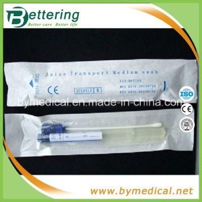 Disposable Sterile Medical Transport Swab with Medium