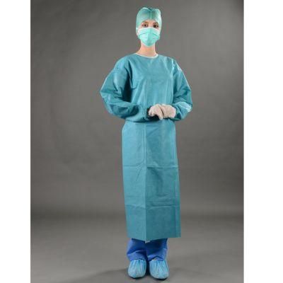 Elastic Cuffs/Knitted Cuff Hot Sale SBPP/PE/PP+PE/SMS Isolation Gown/Surgical Gown Cheap