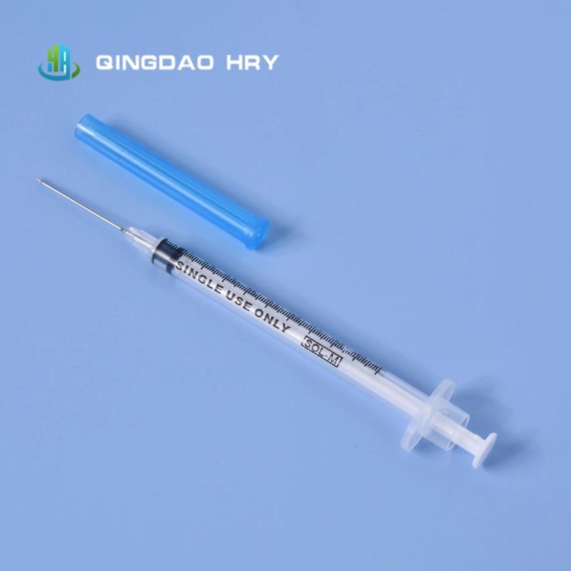 Low Dead Space 1ml Disposable Syringe with CE FDA ISO 510K