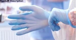 Nitrile Powder Free Gloves Non Sterile Ambidextrous Blue Nitrile Gloves En455 En374 510K