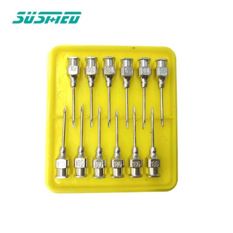 Stainless Steel Material Veterinary Animal and Metal Syringes Needles