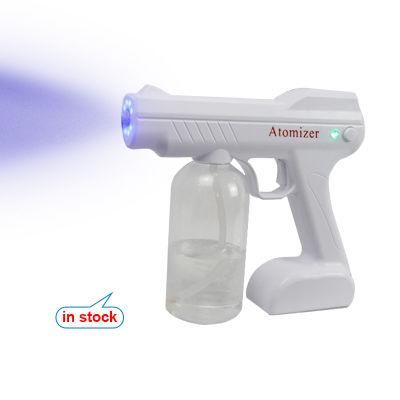 Nano Sprayers Machine Blue Light Nano Steam Spray Gun for Car Home Workshop Hotel Nano Steam Gun Atomizer