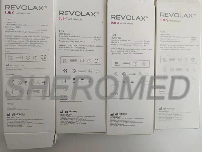 New CE Revolax Deep/Sub-Q Hyaluronic Acid Gel Filler Hyaluronic Acid Revolax Injection