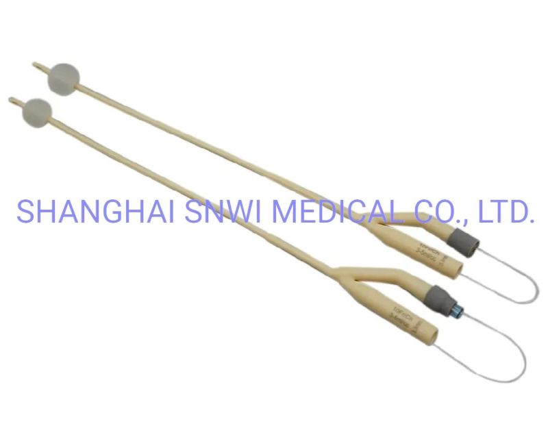 Medical Silicone Coated Eo Sterile Urethral Catheter Latex Foley Catheter Urethral Probe Latex Catheter