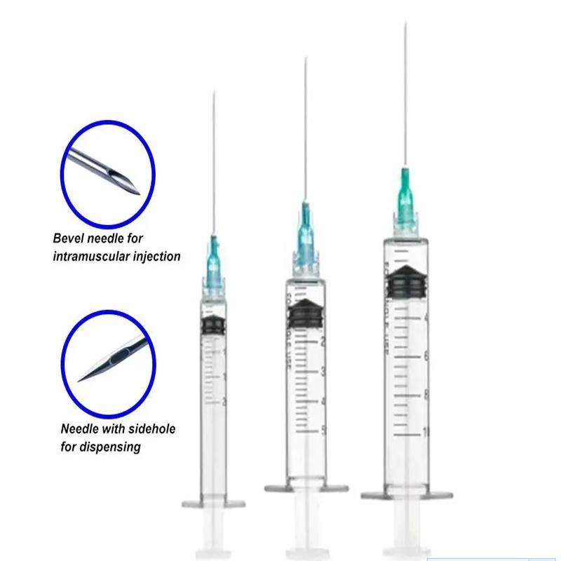 Disposable Plastic Syringes with Needle Vaccine Syringe CE Approved Volume From 1ml to 60ml Syringe