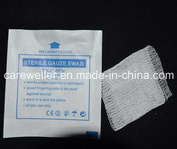 Sterile Absorbent Cotton Gauze Swab/ Gauze Pad with/Without X-ray