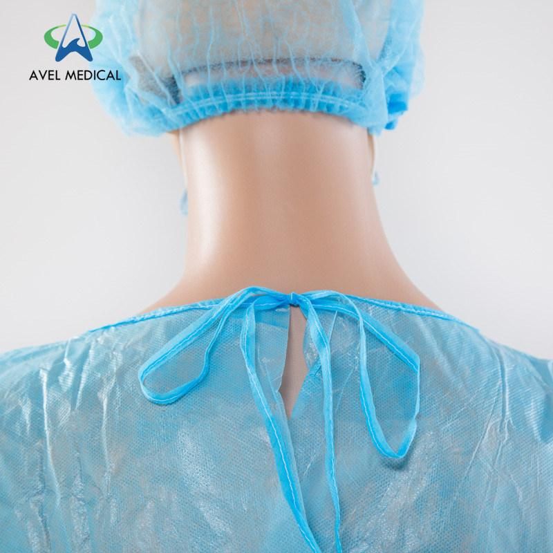 Disposable Nonwoven Surgeon Isolation Surgical Gown with Knit Cuff