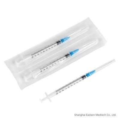 Sterile Needle Factory Made Vaccine Syringe with CE and ISO Certificate with Needle Mounted