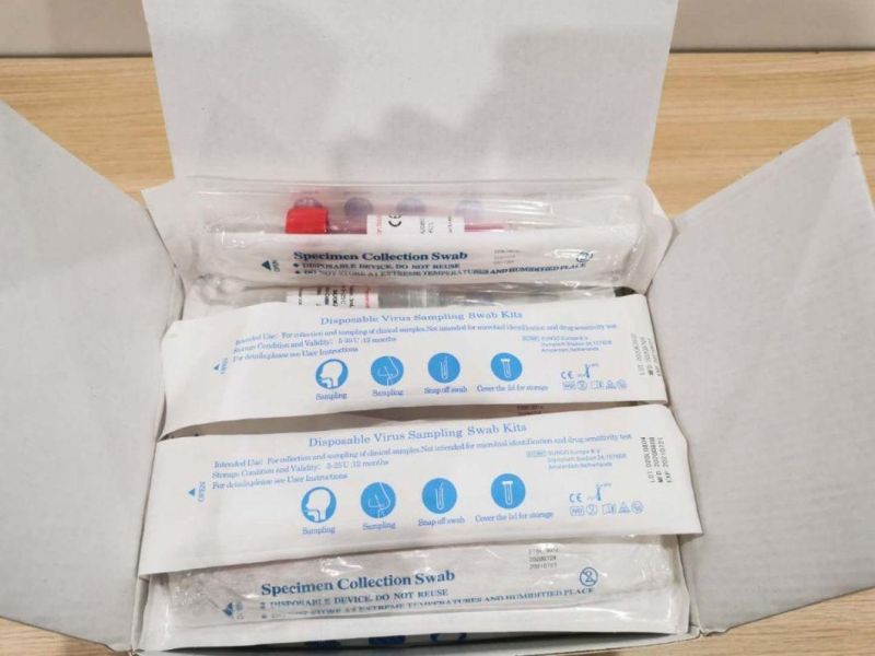 CE FDA Mdel Certification Itm Tube with Nasal Pharyngeal Swab