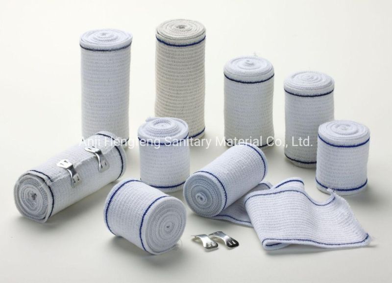 Manufacturer Medical Disposable Dressing Blue Line High Elastic Bandage