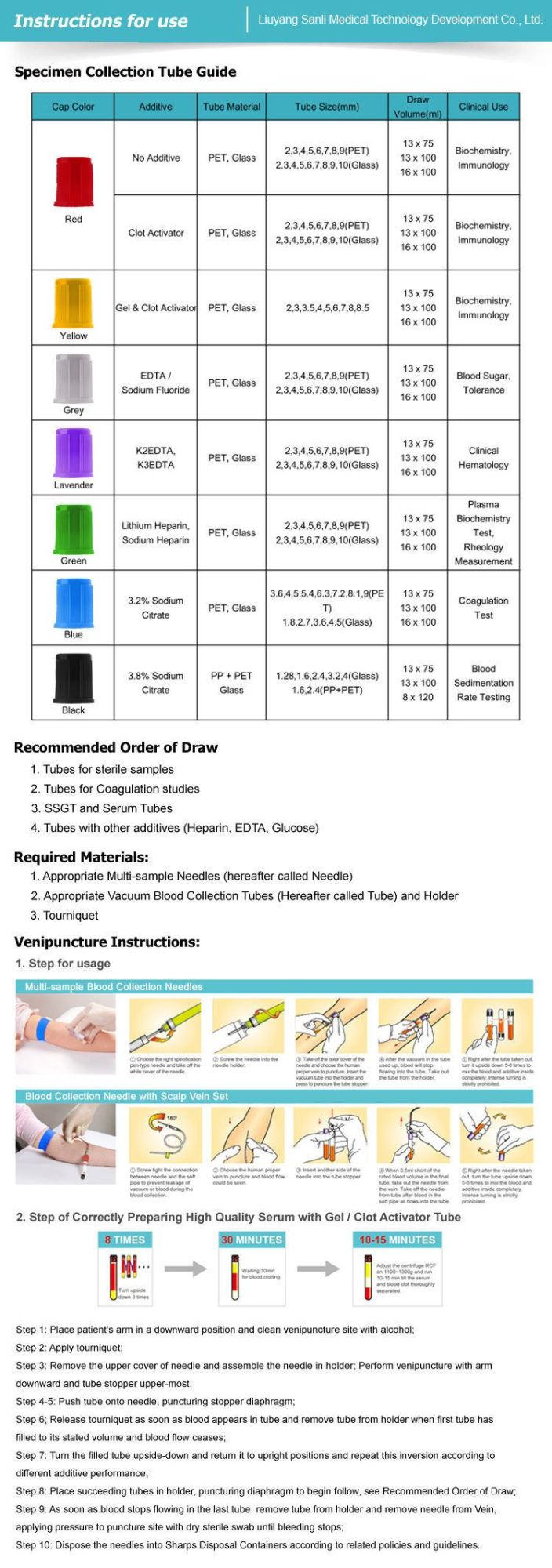 Plain Medical Supplies Vacuum Blood Collection Tube for Single Use CE Certificate Glass 16*100mm