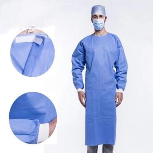 Disposable Water Repellent SMS Surgical Gown Operation Uniform Medical Use