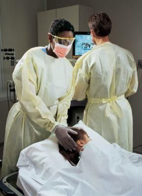 Laboratary Isolation Non Woven Polypropylene Non Sterile Waterproof Impervious Protective Disposable PPE Gown