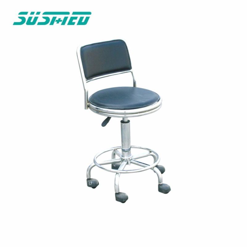 Durable Stainless Steel Hospital Work and Rest Stool for Doctors Nurses Patients etc