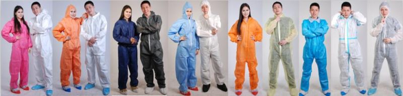 Industrial Disposable Nonwoven PP Coveralls, Nonwoven Protection Suits