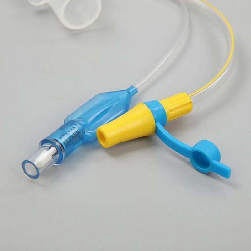 High Quality Medical Reinforced Disposable Tracheostomy Tube with Cuff