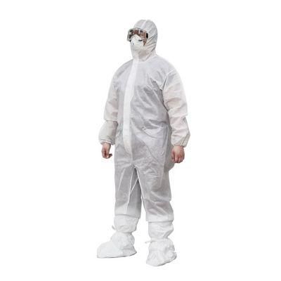 SMS Protective Safety Disposable Nonwoven Suit Working Isolation Gown Coverall From Famous Factory