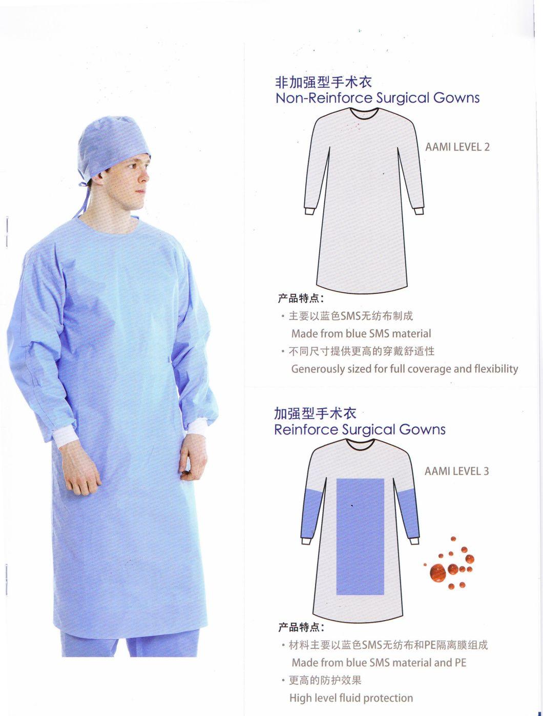 Medical Non-Woven Disposable Surgical Gown Sterile