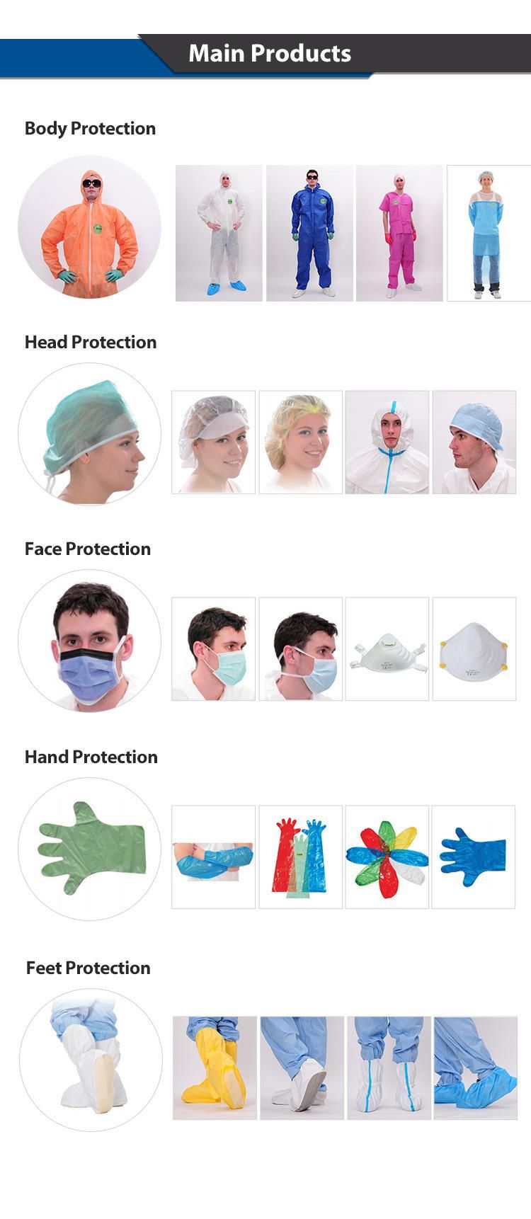 Disposable 3 Ply Nonwoven Face Mask