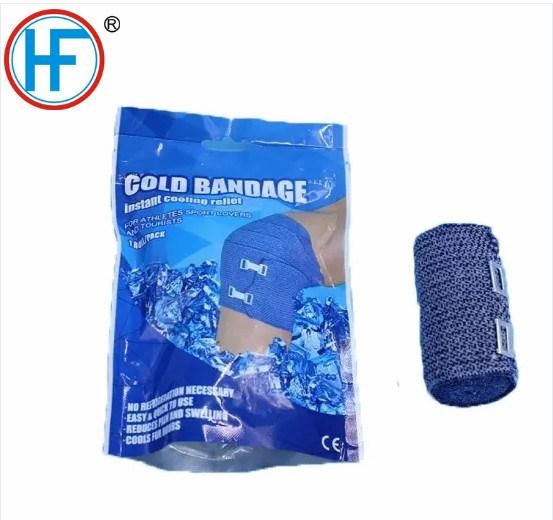 Blue Color Ice Wrap Sports Pack Cooling Elastic Compression Cold Bandage