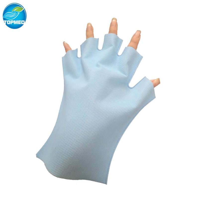 Black Nonwoven Gloves Disposable PP Gloves for Nair Care