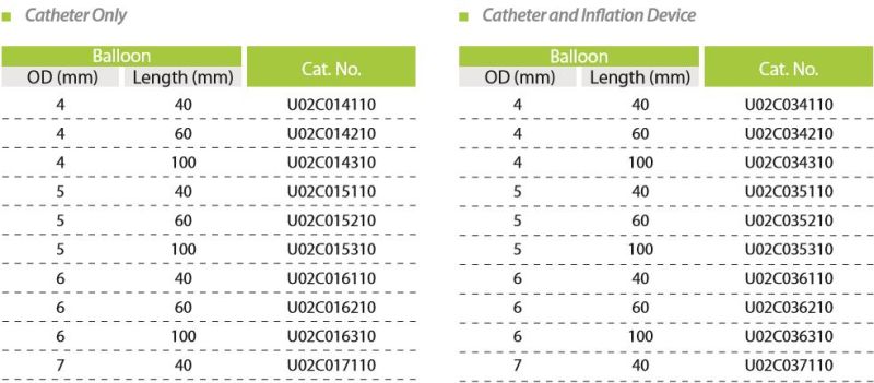 Disposable Medical Ureteral Balloon Dilation Catheter Set