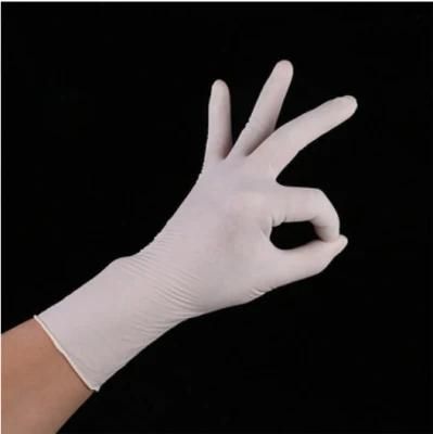 Wholesales Disposable White Powdered Latex Glove