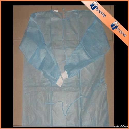 Disposable PP Nonwoven Impervious Sterile Gown Blue